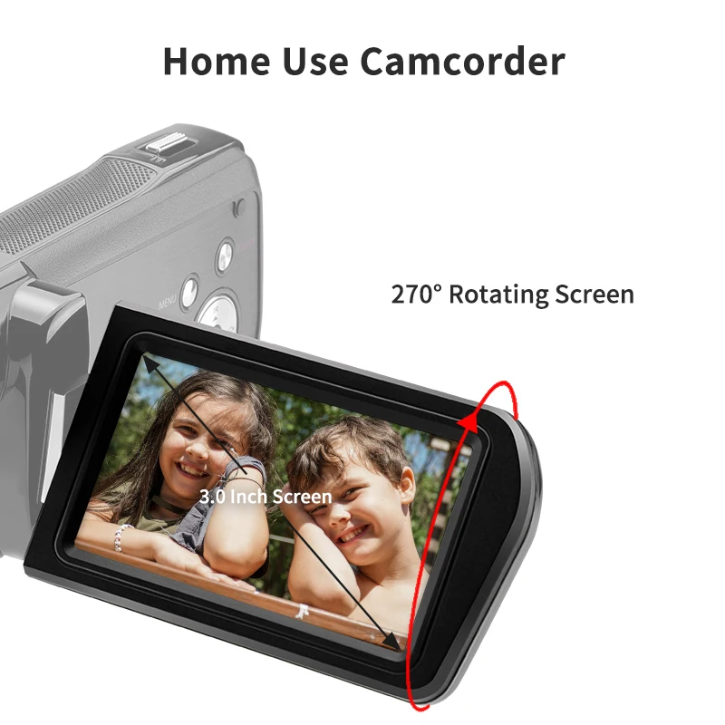 Ordro 4K Video Camera Digital Camcorder for Youtuber Vlog IR Night Vision Full HD Professional Filmadora Camara