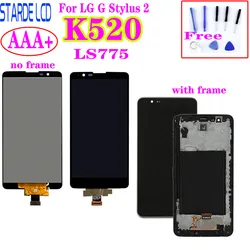 Origina For LG G Stylus 2 LS775 K520 K520DY K540 Black LCD Display Touch Screen Sensor Digitizer Assembly with Frame or No frame