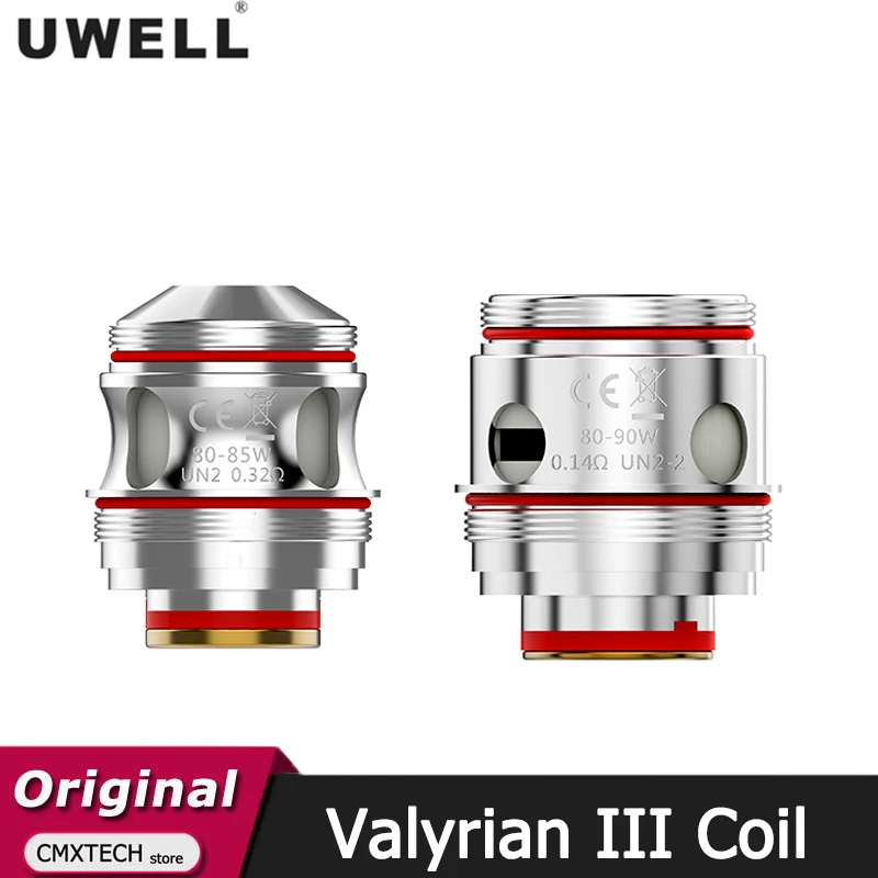 2pcs/lot Uwell Valyrian III Coil 0.32ohm UN2 Coil / 0.14ohm UN2-2 Coil For E Cigarette Valyrian III Tank Atomizer Valyrian 3 Kit