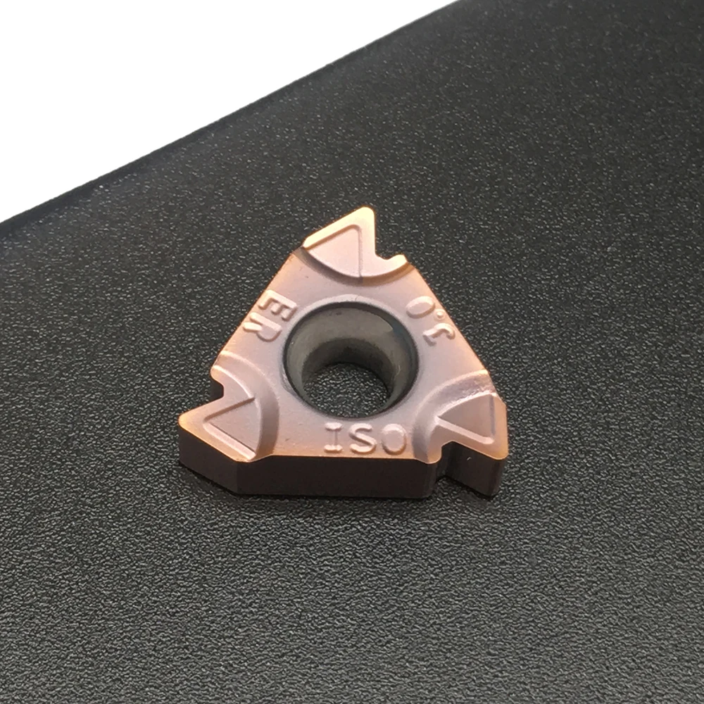 Portaherramientas de torneado 16ER M 3,0 ISO FT1125, insertos de roscado, piezas de acero inoxidable y acero CNC, torno Universal, 10 Uds.