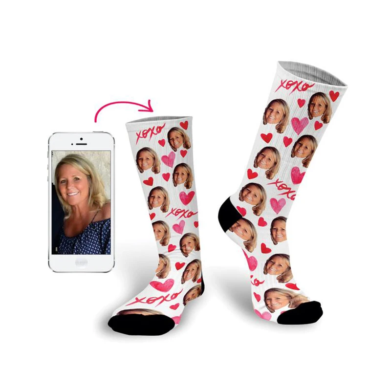 Calcetines personalizados con estampado de tu foto y cara de mascota, calcetines largos personalizados, calcetines coloridos para hombres y mujeres,