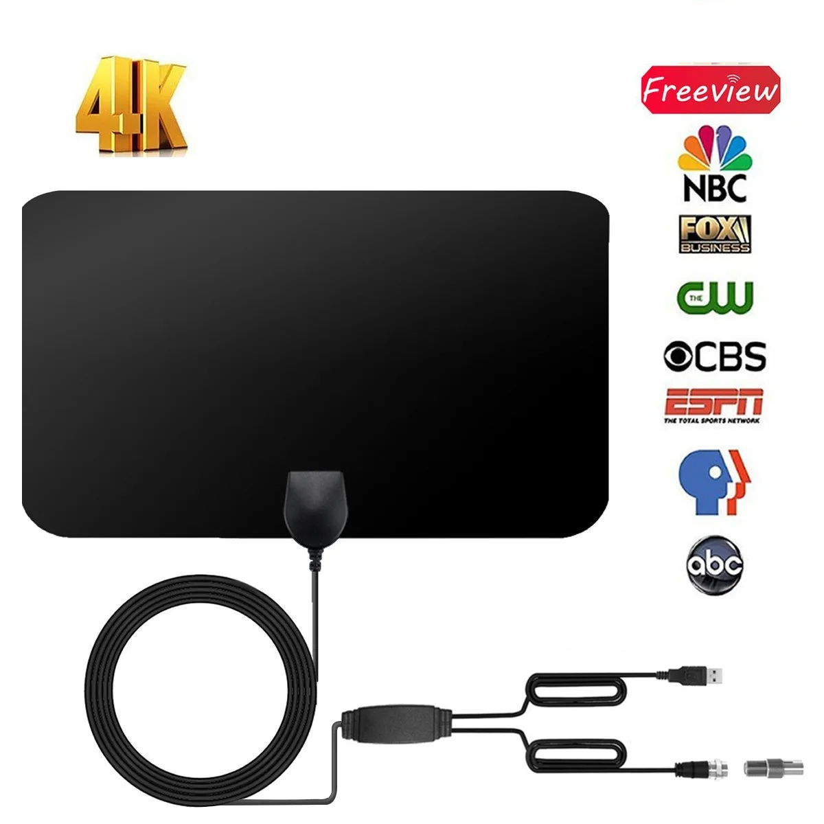 

Mini Digital TV HDTV antenna with amplifier PP bag 120g