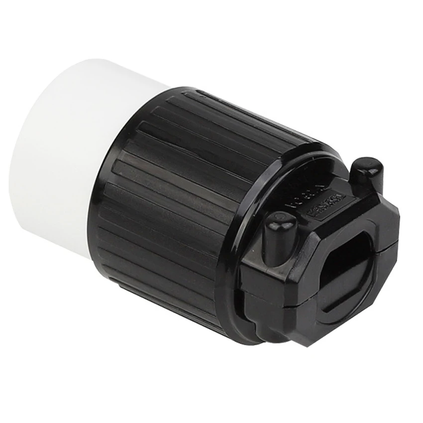 1 Stück Schwarzer NEMA L6-20P L6-20R US Kabelgebundener Industrie-Verlängerungsstromanschluss L5-20P L5-20R Amerika Montierter Verriegelungsstecker 20A – Detail 8