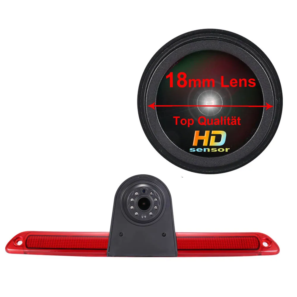 

18mm lens HD 3rd Brake Light Backup Camera for meceses benz sprinter w906 Transporter Van VW Crafter Transporter 2003-2016