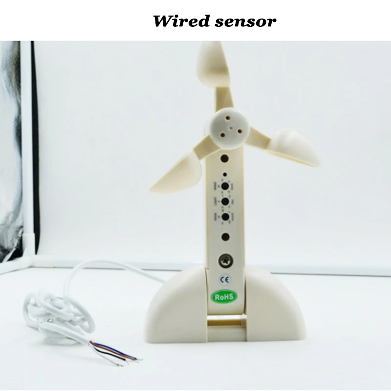 12V Wired or Wireless Wind Sensor Rain probe Detector Weather Sensor Transmitter Compatible with Smart Tuya Switch in our store