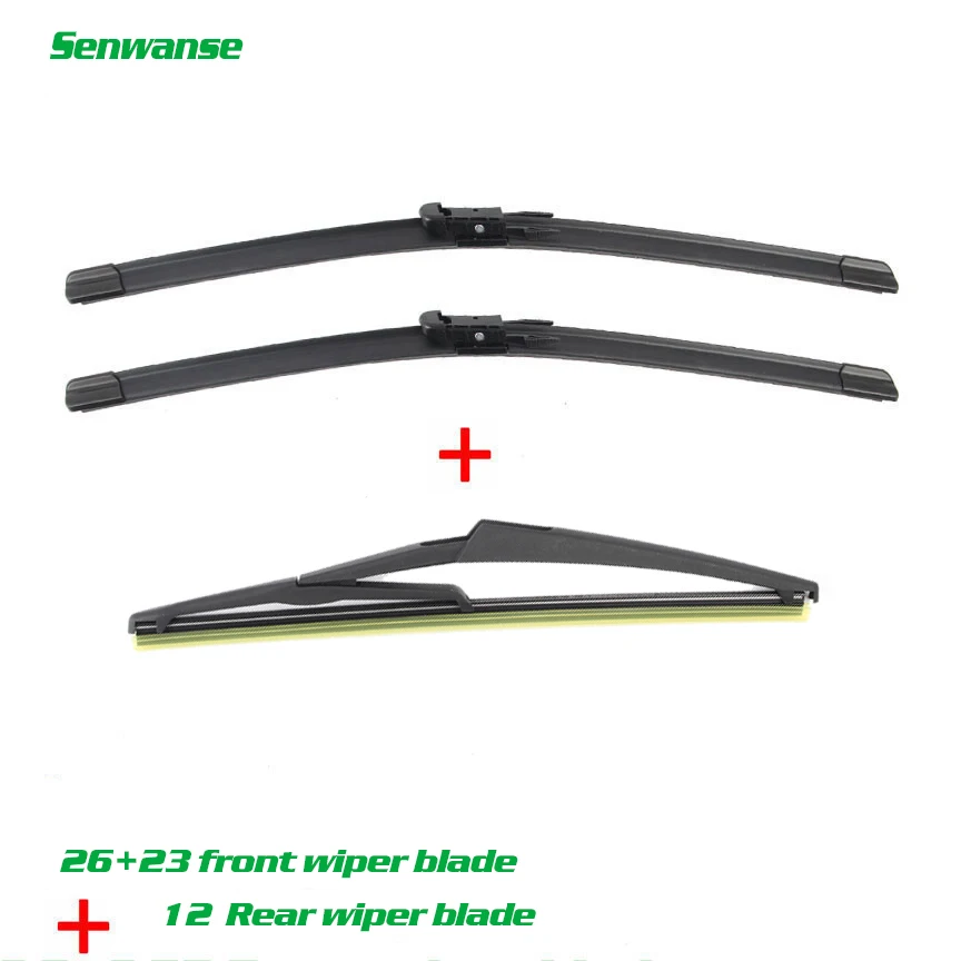 Senwanse Front and Rear Wiper Blades For Mercedes-Benz A-class B-class W169 W245  Windshield Windscreen Wiper 26