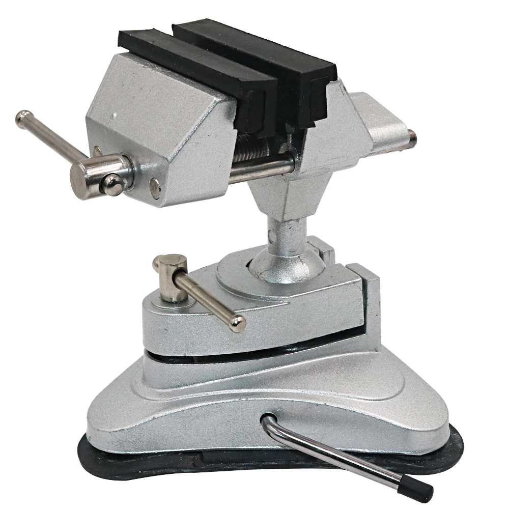 16.5CM Table Vise Vacuum Base Bench Vise Portable Bench Clamps Universal Multifunctional  Rotating Fixed Tool