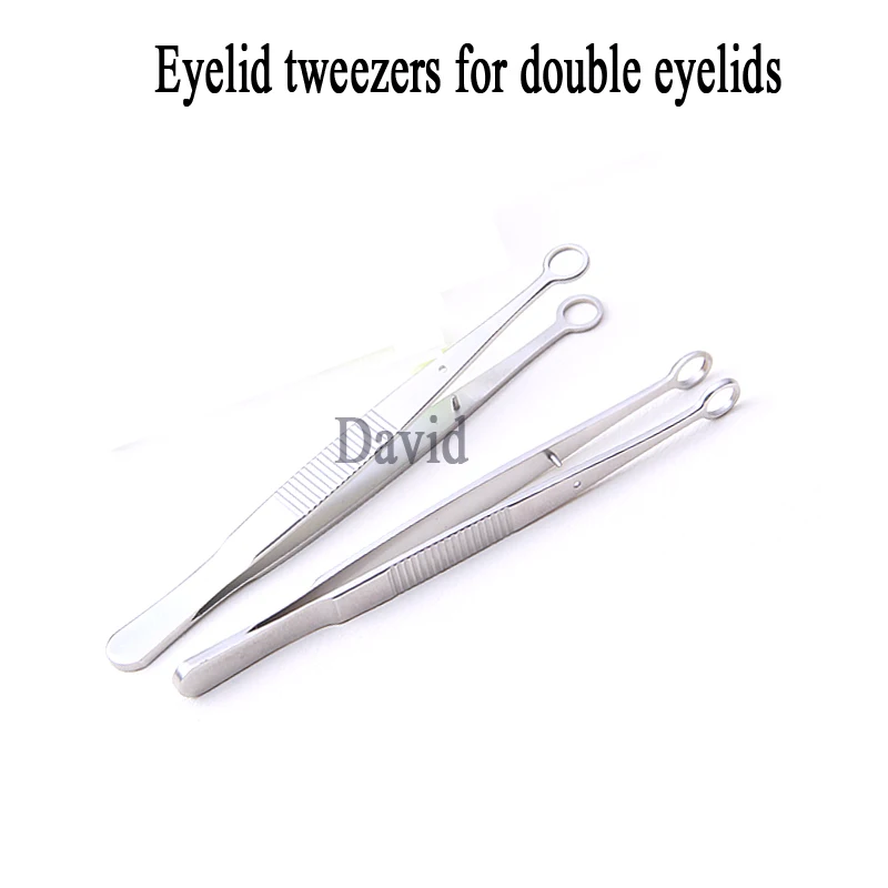 Stainless steel eye ophthalmic tweezers, eyelid artifact, meibomian gland clip, double eyelid micro-surgical tool