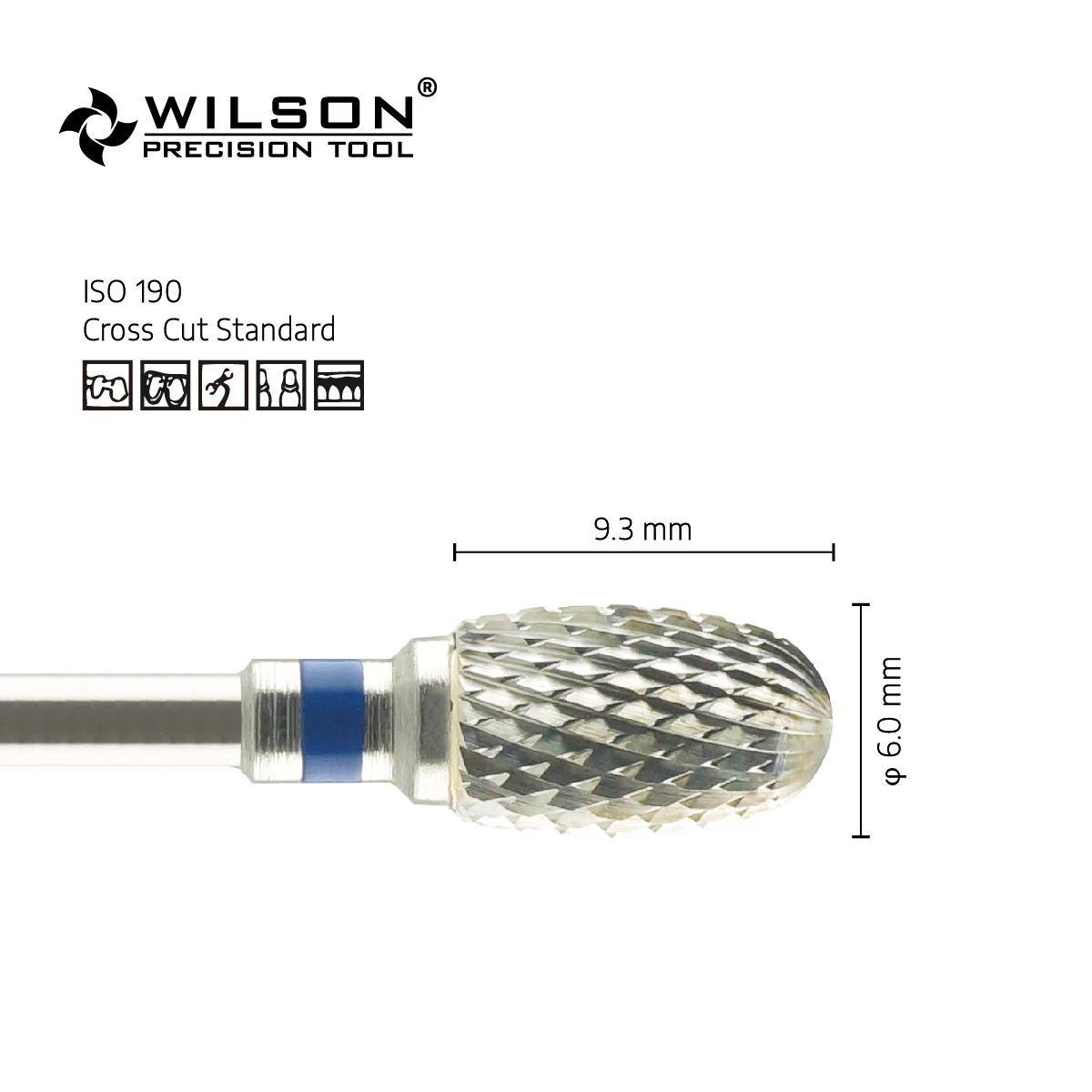 WilsonDental Pieza De Baja Velocidad 5000353 Tungsten Carbide Dental Burs for Trimming Plaster/Acrylic/Metal