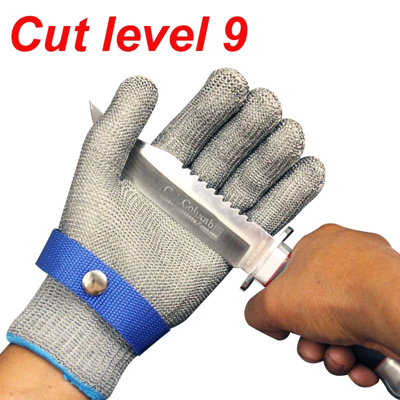 

Cut Level 9 Cut Resistant Glove Stainless Steel Mesh Metal Wire Glove Durable Rustproof Reliable Cutting Glove for Meat Cutting