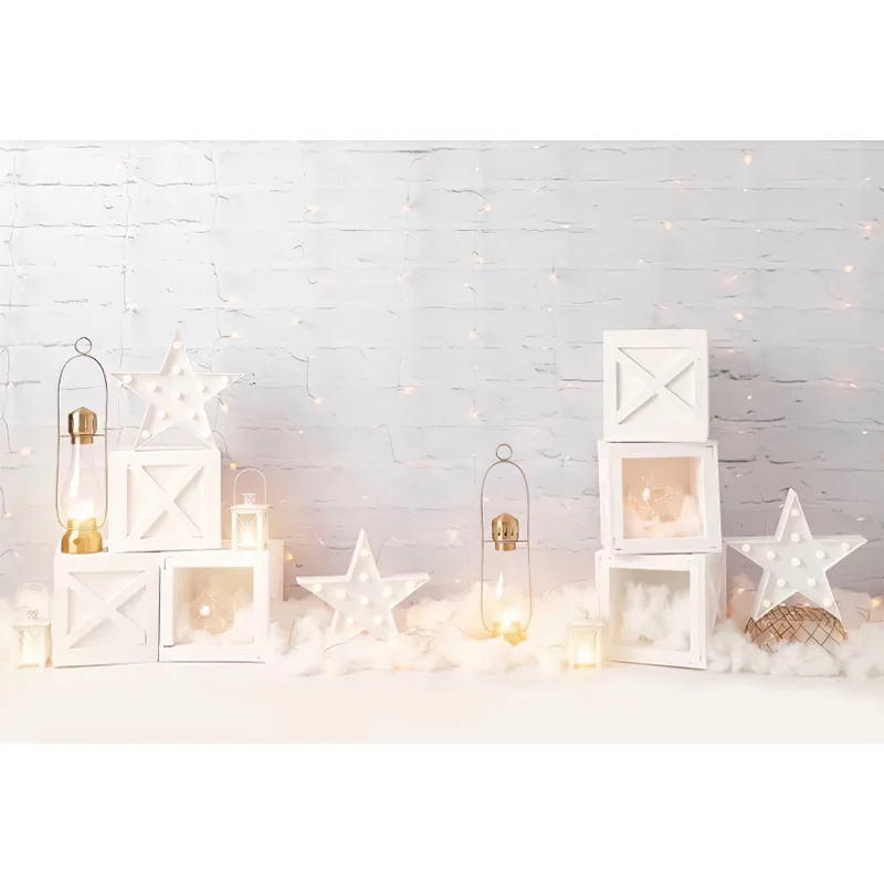 Mehofond Sinh Nhật Cho Bé Phông Nền Twinkle Sao Nhỏ Tường Gạch Chụp Ảnh Nền Phòng Thu Photozone Photocall Trang Trí