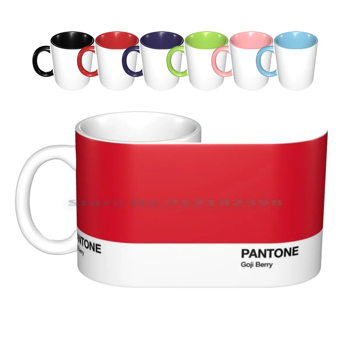 Pantone Goji Berry Ceramic Mugs Coffee Cups Milk Tea Mug Pantone Graphic Design Colour Color Industry Cmyk Goji Berry Creative