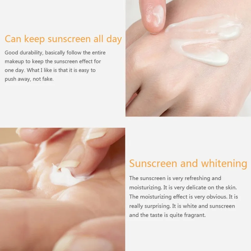 Facial Body Sunscreen Whitening Sun Cream Sunblock Skin Protective Cream Anti-Aging Waterproof isolation sunscreen SPF35