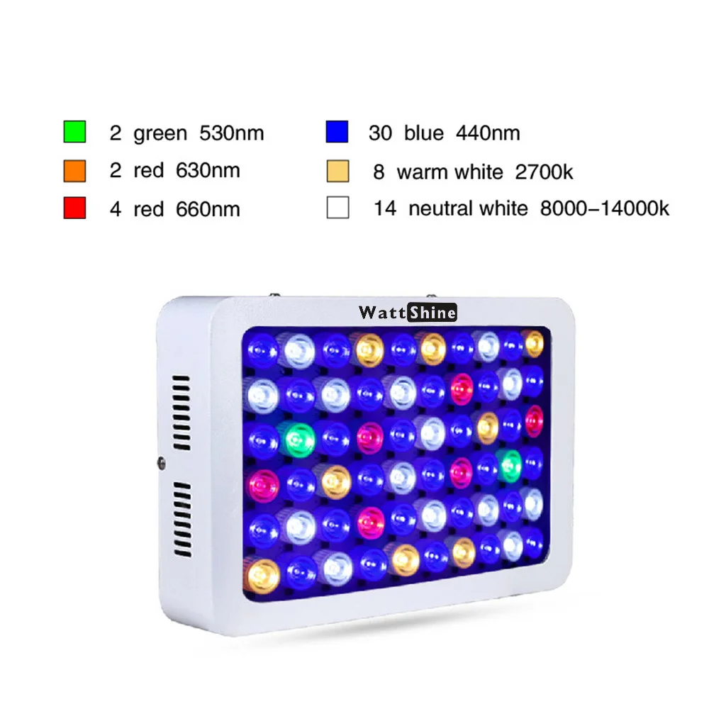 Dimbare LED Aquarium Verlichting 180W 140W Aquarium Licht Voor Zoetwater Zoutwater Aquarium Marine Reef Koraal Verlichting decoratie