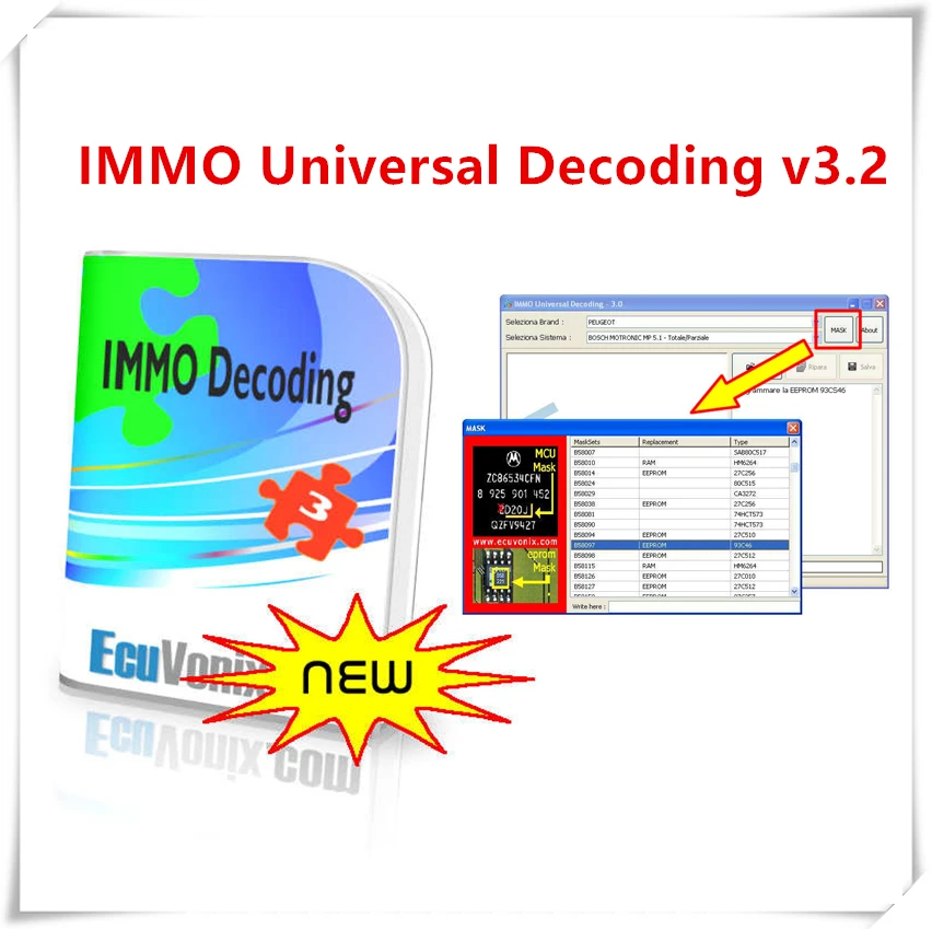 2021Newest EcuVonix 3.2 IMMO Universal Decoding V3.2 Remove IMMO Off + Keygen Unlimited Crack