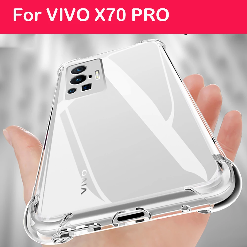 Case For VIVO X70 Pro transparent ultra thin Soft case For VIVO X 70 Pro Mobile Phone cover Protective shell