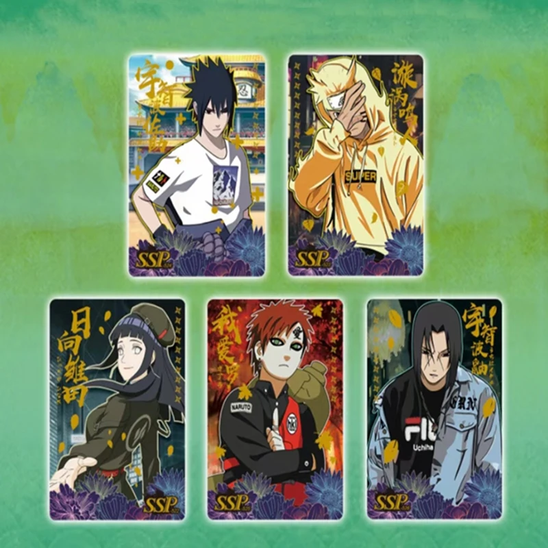 Naruto Cards Letters Paper Card Letters One Games Children Anime Peripheral Character Collection Kid\'s Gift Playing Card Toy