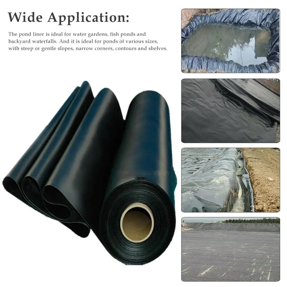 Thicken Waterproof Liner film Fish Pond Liner Garden Pool Reinforced HDPE Heavy Duty Guaranty Landscaping Pool Pond 1.5x3m