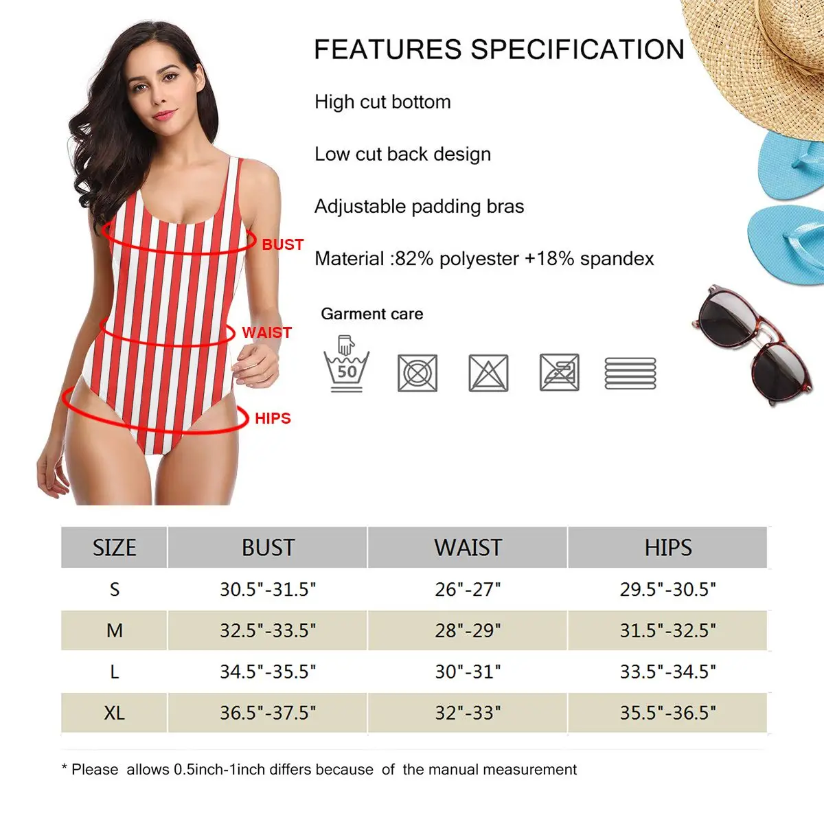 RED BLACK WHITE VERTICAL STRIPE sexy Bikinis Women Swimsuit Low Waist comfortable Women summer vacation Beach wear M3