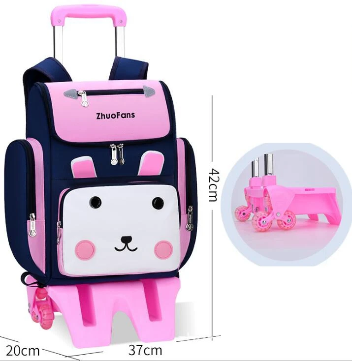 Sacos do trole da escola mochila com rodas escola saco de mochila para meninas rolando mochilas saco crianças rodas sacos crianças