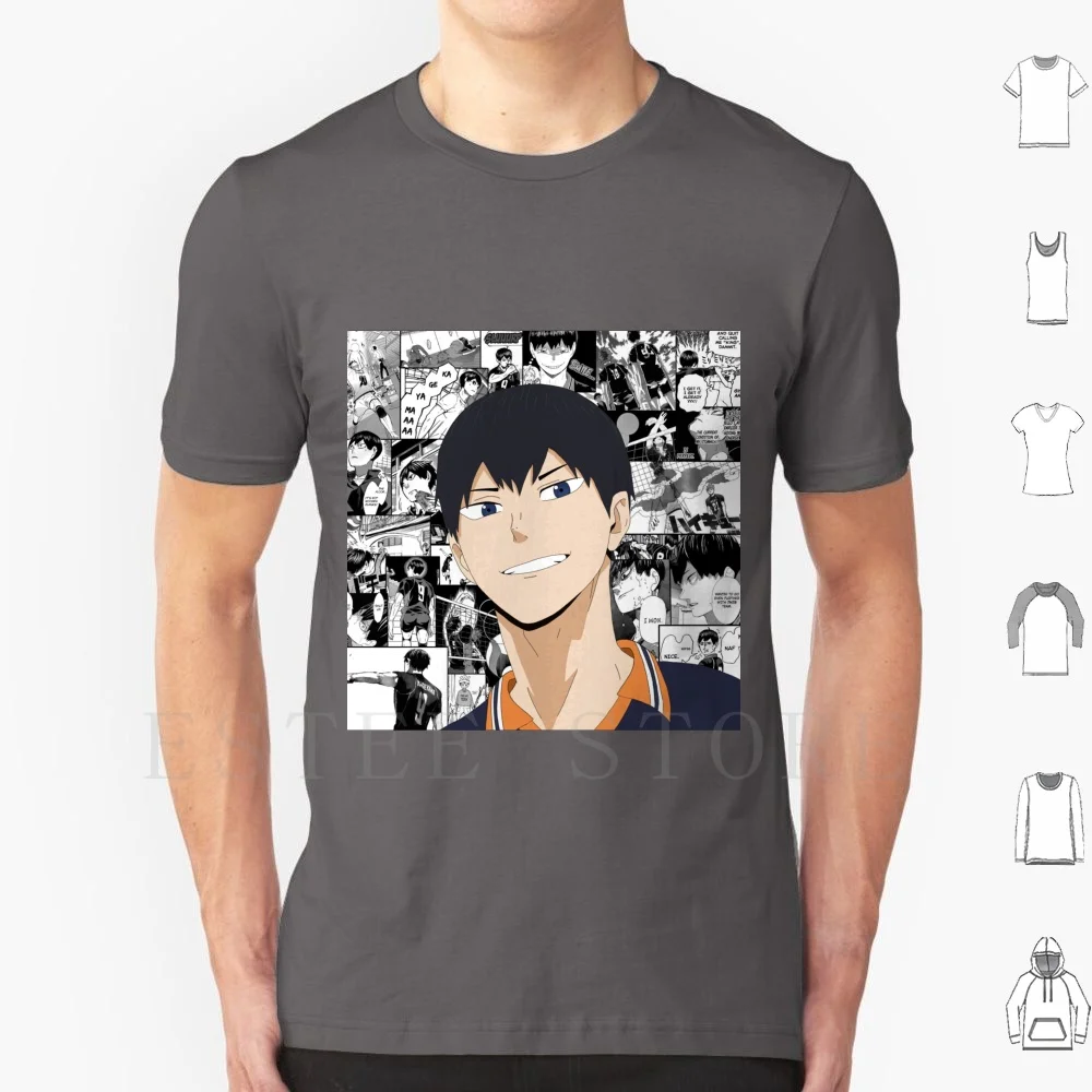 Kageyama Manga T Shirt Print Cotton Haikyu Kageyama Tobio Hinata Shoyo Karasuno Sugawara Nishinoya Tanaka Tsukkishima