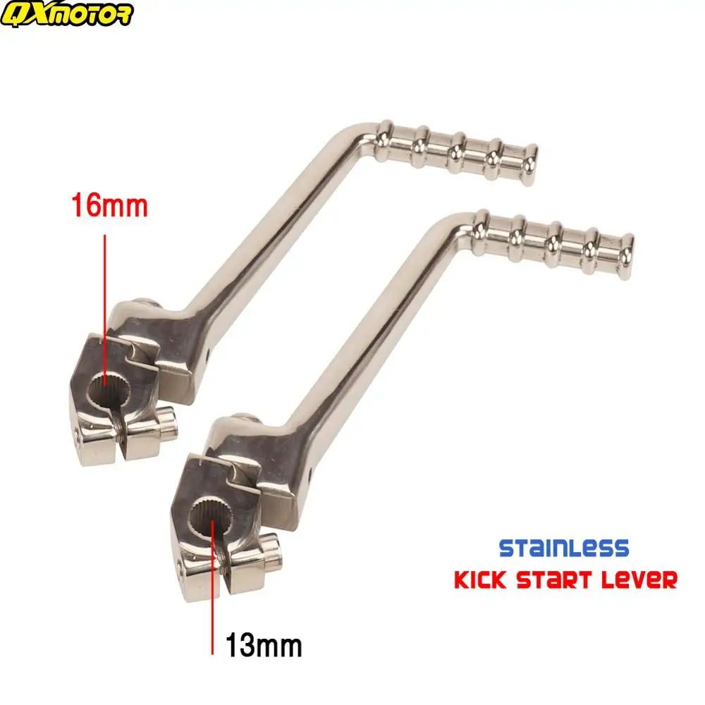 Universal Stainless 13/16mm Kick Start Starter Lever For 50 70 110 125 140 150 160 cc Kayo Apollo Bosuer SSR SDG Dirt Pit Bike