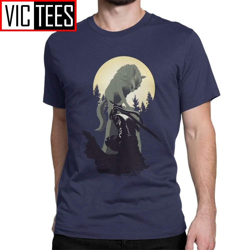 Knight Artorias And Sif Dark Souls T-Shirt Men 100 Premium Cotton T Shirt Praise The Sun Bloodborne Game Short Sleeve Tee Europe