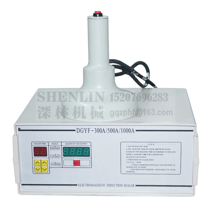 SLA1000 Fles Cap Aluminiumfolie Inductie Sealer Handleiding Cap Sealer Verpakking Machine Air-Draai Pakket Sluitmachine Verpakker