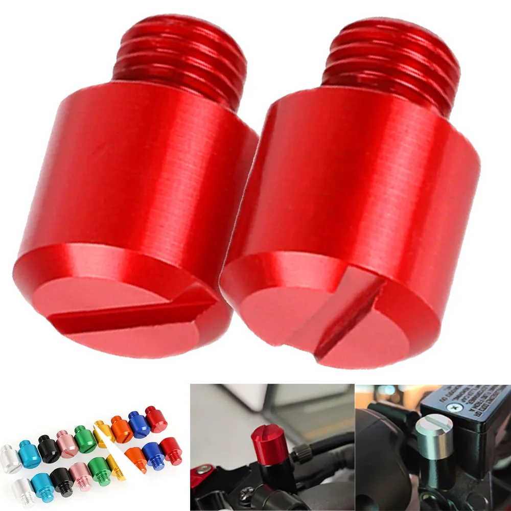 

M10*1.25 CNC Mirrors Hole Plug Screws Cover Caps Thread Adapter Bolts For HONDA CRF1000L Africa Twin CB650R CB650F CB600F CB1100