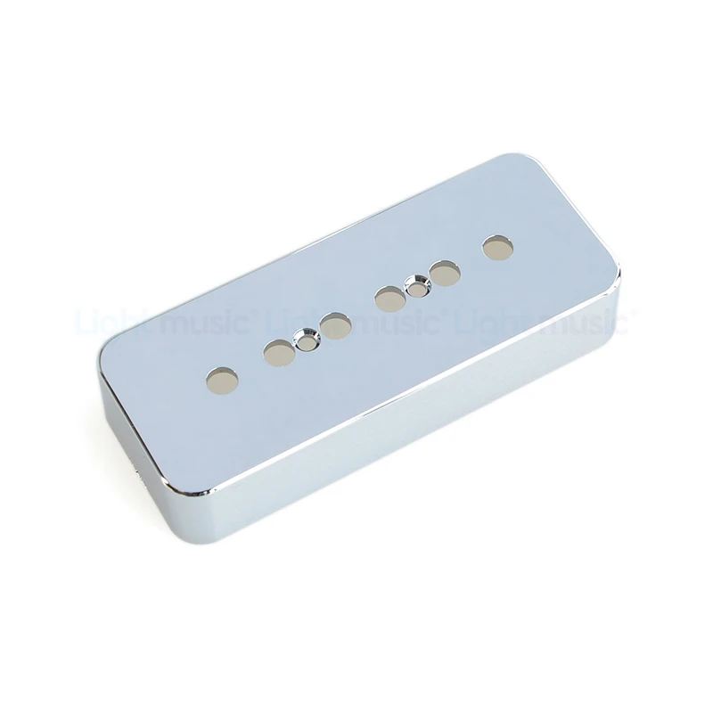 Free Shipping 1 Set of 2pcs Silver P90 Soapbar Pickup Cover 50/52mm For LP Style Electric Guitar Parts