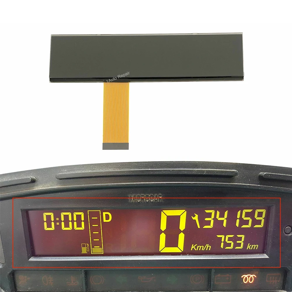 Premium LCD Display Speedometer MICROCAR | MC1 MC2 M. Go | Cockpit/Combi Tool