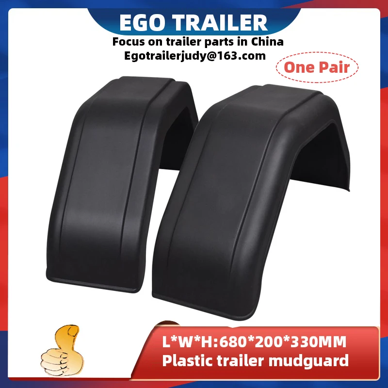 

EGO 2PCS Trailer Plastic Mudguard Fender Cover for single Wheels 12”~13” RV Parts Camper Caravan Accessories