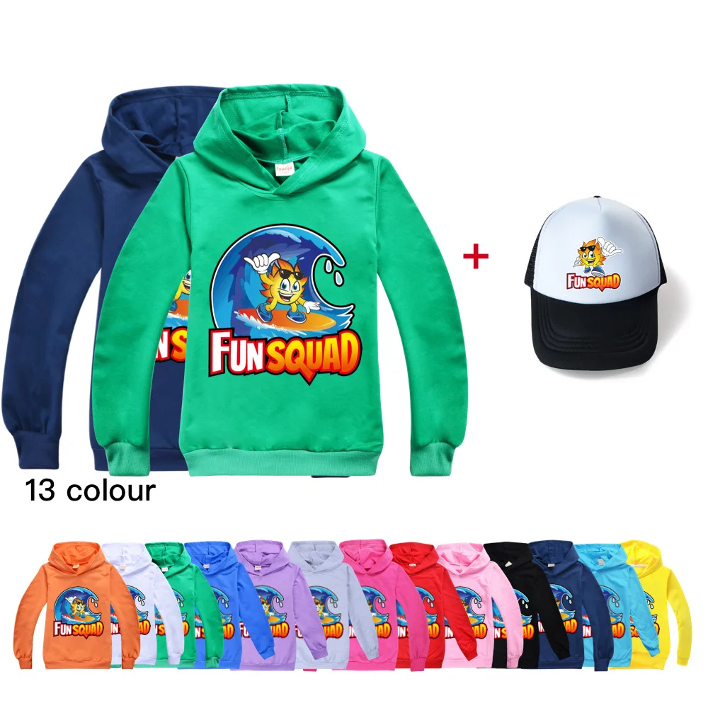 

Spring/Autumn Kids Sweater Anime Fun Squad game Boys Hoodie Baby Clothing Children's Clothing Sweater Jogging Sweatshirts 2-16Y