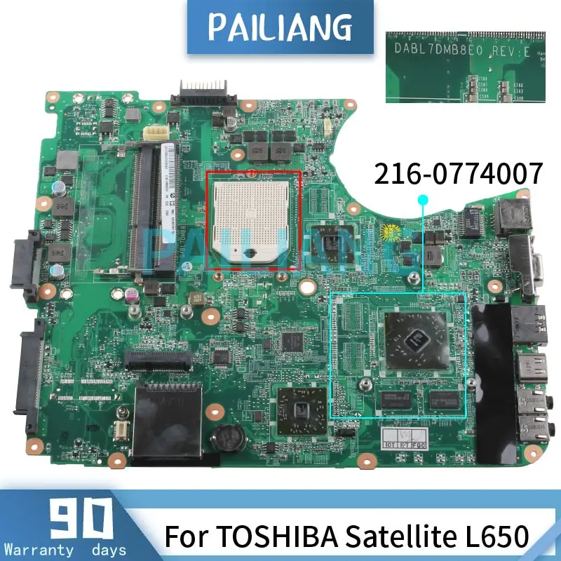 

Материнская плата для ноутбука TOSHIBA Satellite L650 DABL7DMB8E0 216-0774007 DDR3 протестированная материнская плата полностью протестирована