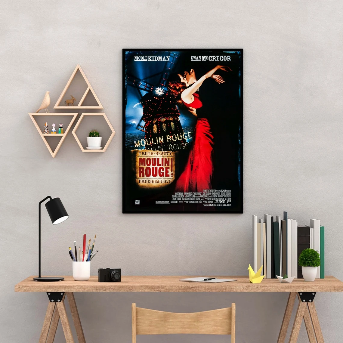 Moulin Rouge Movie Poster Canvas Art Print Home Decoration Wall Painting ( No Frame )