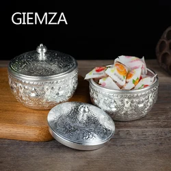 GIEMZA Bowling Accessories Pet Food Salad Bowl with Lids Dried Fruit Storage Hors D 'oeuvres Tom Yum Goong Metal Mixing Can