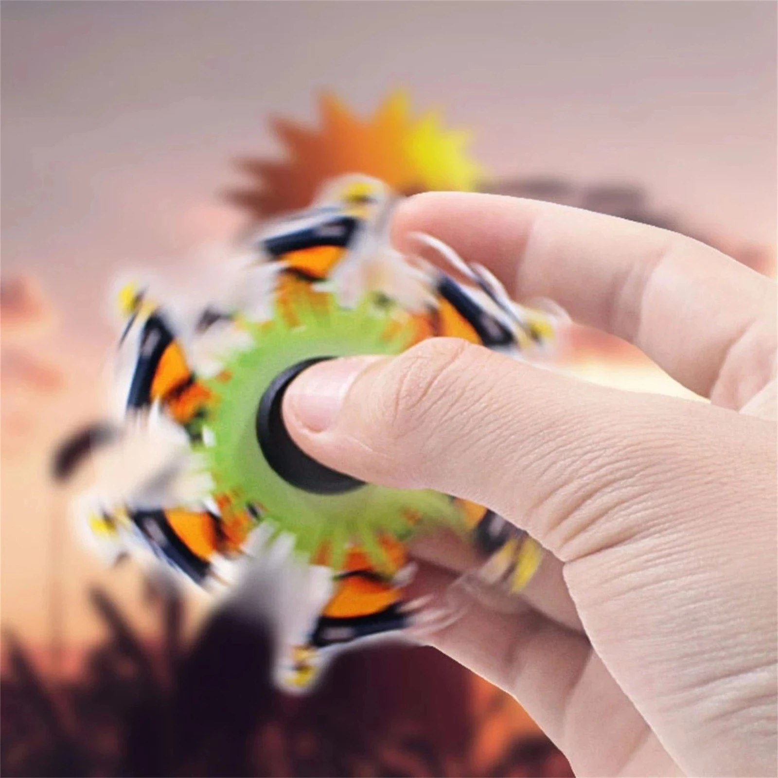 Pokemon Go Pikachu Running Fidget Spinner Anime Figure Uchiha Sasuke Son Goku Spinner Turn Anti-Stress Toy Dynamic Relief Toy