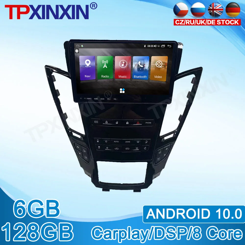 

Android 10 128GB For Cadillac CTS 2007 2008 - 2012 Car Multimedia Stereo Touch Screen IPS Navigation Radio Player ​DSP Carplay