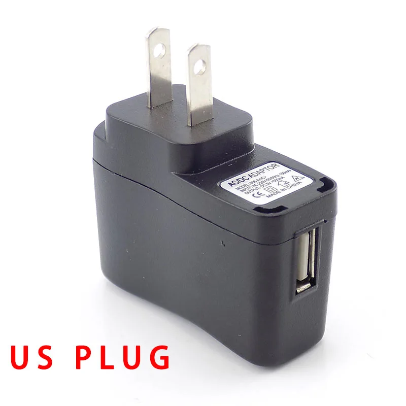 AC to DC USB Charger 5V 0.5A 1A 2A 3A Wall Charging EU/US plug Universal Power Adapter Supply 100V-240V Output