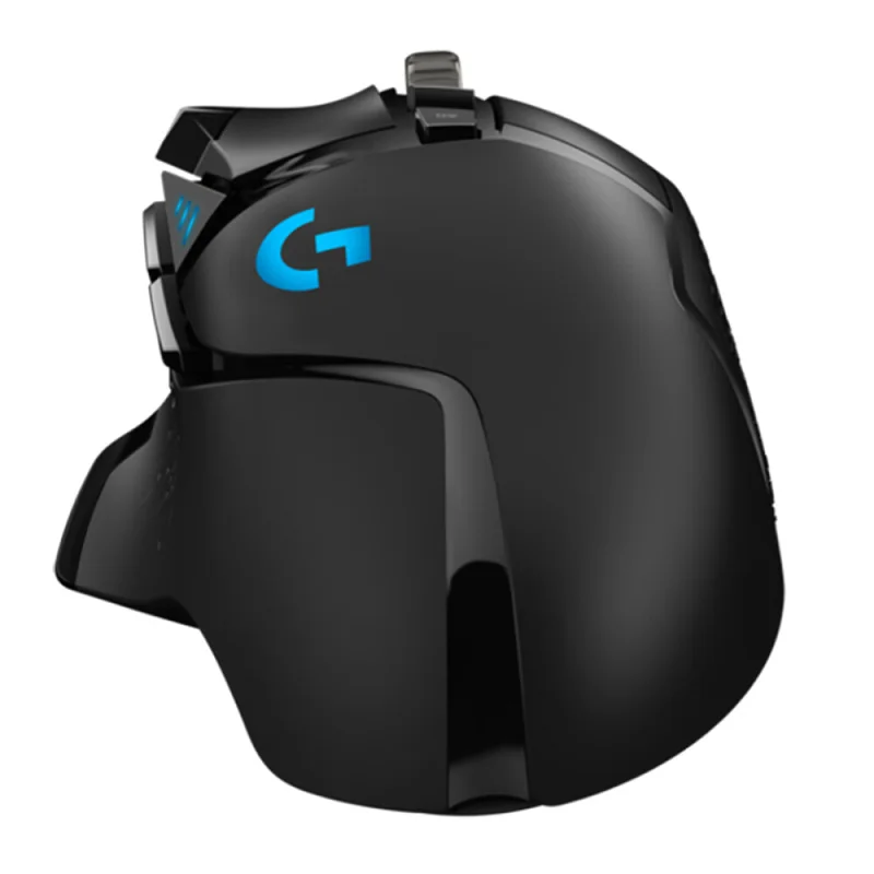 Logitech-ratón G502 HERO para videojuegos, dispositivo de alto rendimiento, con cable de 16000 DPI, sincronización de luz ajustable, actualización RGB