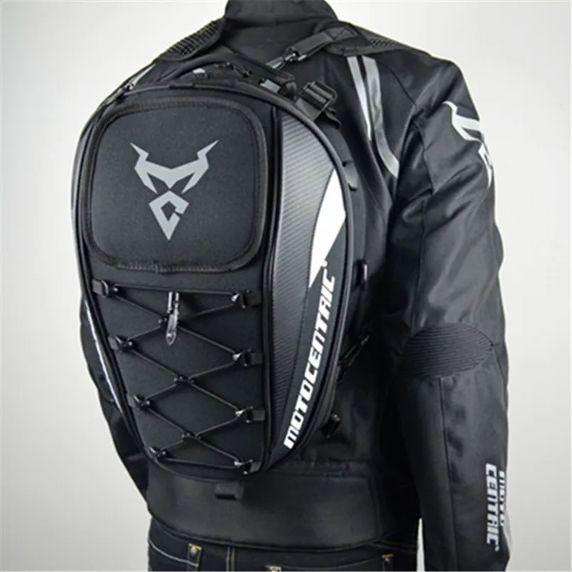 حقيبة خلفية للدراجة النارية مقاومة للماء ، حقيبة مقعد خلفي متعددة الوظائف ، حقيبة جانبية للراكب ذات سعة عالية ، حقيبة جانبية للساق