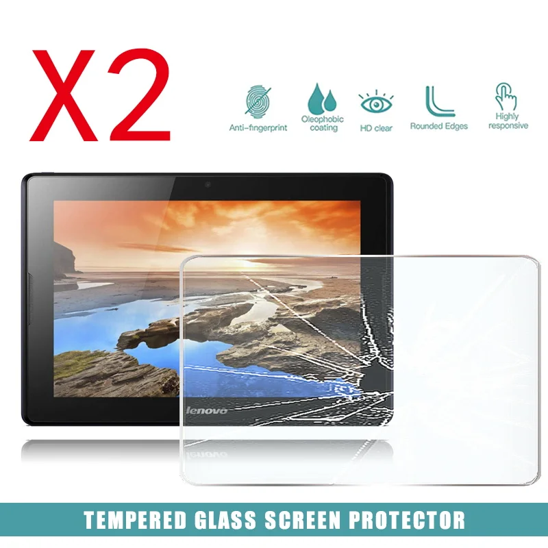 2Pcs Tablet Pelindung Layar Anti Gores Cover UNTUK Lenovo A10-70 A7600 Komputer Tablet Anti Gores Explosion-Proof layar