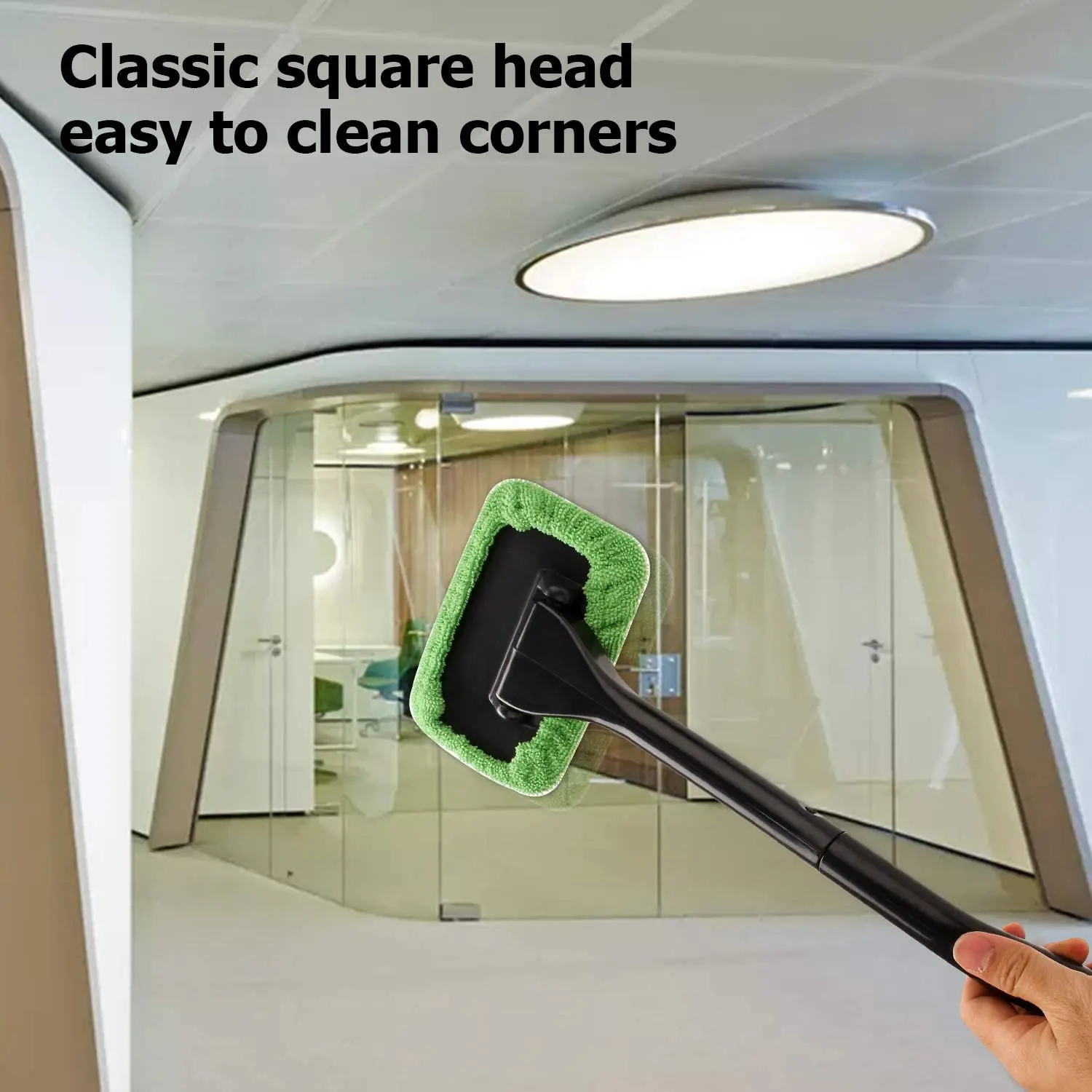 Car Window Windshield Cleaner Brush Wiper Microfiber Cloth Auto Cleaning Wash Brush With Long Handle Car Accessories