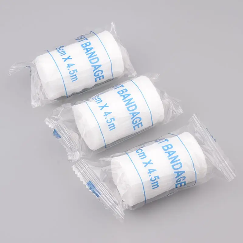 1 Roll Gauze Bandage Medical Grade Sterile First Aid Wound Dressing Stretched