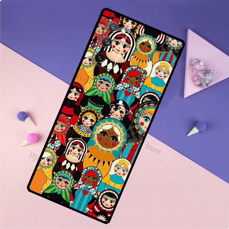 Russian Dolls Matryoshka Cover For Samsung Galaxy S20 FE S8 S9 S10 Plus Note 9 10 Note 20 Ultra S21 Phone Case