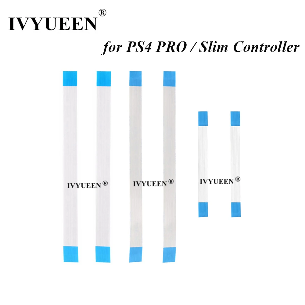IVYUEEN-Cable flexible para PS4 Playstation 4 PRO, placa de carga de 12 y 14 pines, interruptor de alimentación, de 10 pines panel táctil, Cable de cinta flexible