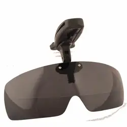 SU01 Fishing Sunglasses with Cap Clip Anti-UV Polarized Wine, Yellow, Gray, Black, Dark Green Coffee especially for Wore Glasses