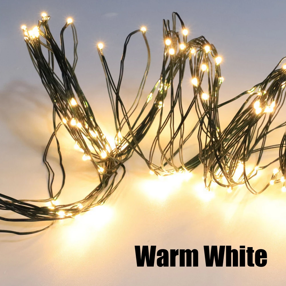 10M 20M Solar LED String Licht PVC Abgedeckt Kupfer Draht String Solar Power Fee Lichter Wasserdichte Led-String garten Dekoration