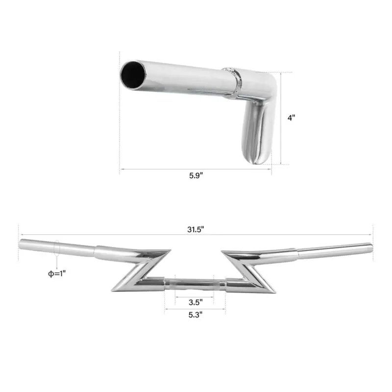 Motorcycle Chrome 1-1/4