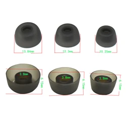 S/M/L 실리콘 이어팁 Jabra Elite 75t/ 65t/ Active/ Sport Evolve 무선 헤드폰 이어 슬리브 용 인이어 팁 이어 버드